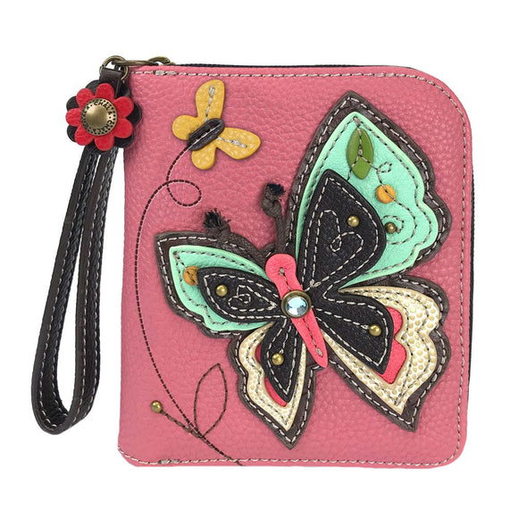 Chala Butterfly Zip Around Wallet