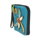 Chala Dragonfly Zip Around Wallet