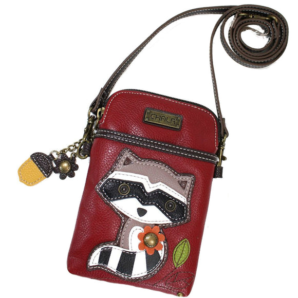 Chala Raccoon Cellphone Crossbody Purse Handbag