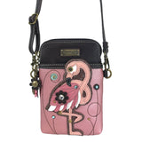 Chala Flamingo Cellphone Crossbody Purse Flamingo Lovers Handbag