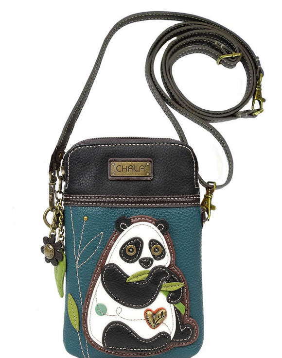 Chala Panda Cellphone Crossbody Purse Adjustable Straps Handbag