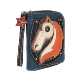 Chala  Horse Lovers Zip Around Wallet