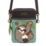 Chala Sloth Collectors Cellphone Crossbody Purse Sloth Lovers Handbag