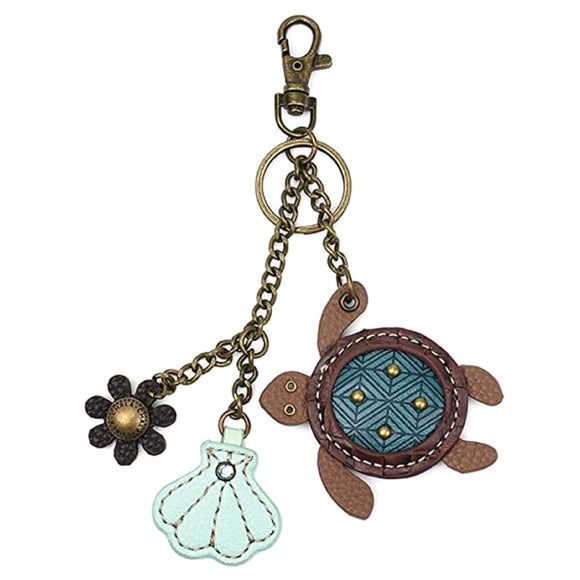 Chala Charming Keychain Turtle Purse Charm, Key Chain, Bag Charm, Key Fob