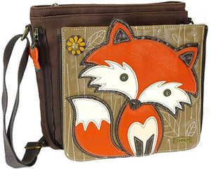 Chala Fox Deluxe Messenger Handbag Purse Crossbody