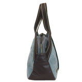 Chala Paw Print Teal Bowling Bag Handbag Tote
