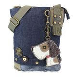 Chala Toffy Dog Patch Crossbody Purse Dog Lovers Collectors Handbag
