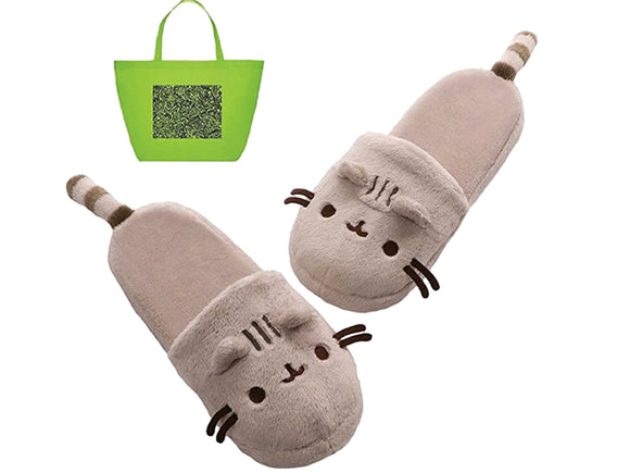 GUND Pusheen Plush Slippers and Tote Multi-Pack