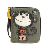 Chala Monkey Lovers Zip Around Wallet