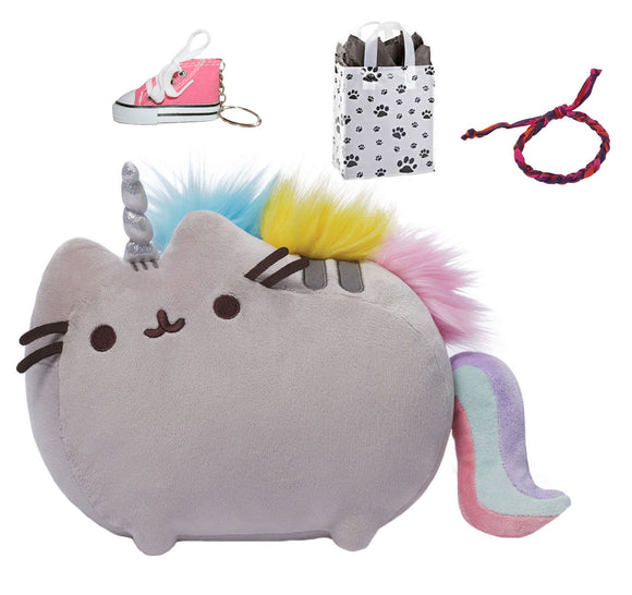 GUND Pusheenicorn Plush Toy & Sneaker/Bracelet/Paw Bag