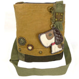 Chala Toffy Dog Patch Crossbody Purse Dog Lovers Collectors Handbag