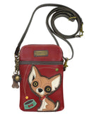 Chala Chihuahua Cellphone Crossbody Purse Adjustable Strap Dog Lovers, Dog Mom