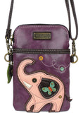 Chala Elephant Cellphone Crossbody Purse Elephant Lover Adjustable Strap