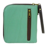 Chala Cat Teal Cute Zip Around Wallet