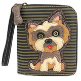 Chala Yorkshire Terrier Zip Around Wallet
