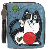 Chala Fat Cat Zip Around Wallet