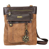 Chala Paw Print Gemini 3-In-1 Crossbody Handbag Convertible Purse