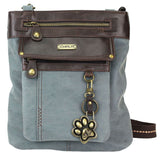 Chala Paw Print Gemini 3-In-1 Crossbody Handbag Convertible Purse