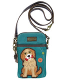 Chala Golden Retriever Cellphone Crossbody Purse Adjustable Strap Dog Mom