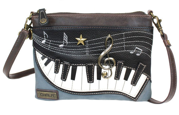 Chala Piano Lovers Mini Crossbody Purse Indigo Piano Collectors Handbag