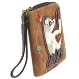 Chala Slim Cat Lovers Zip Around Wallet