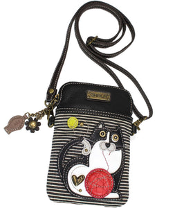 Chala Fat Cat Cellphone Crossbody Purse Cat Lovers Handbag