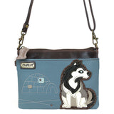 Chala Husky Dog Lovers Mini Crossbody Purse Husky Collectors Handbag