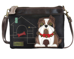 Chala Bulldog Mini Crossbody Purse Handbag Dog Mom