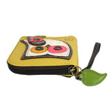 Chala Owl Zip Around Wallet Hoo Hoo Very Cute Mustard Owl Wallet