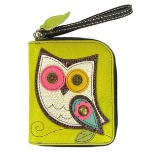 Chala Owl Zip Around Wallet Hoo Hoo Very Cute Mustard Owl Wallet