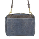 Chala Origami Crossbody Paw Print Blue