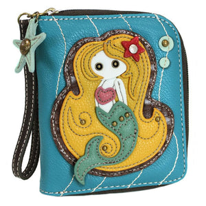 Chala Mermaid Zip Around Wallet Mermaid Collectors Wallet