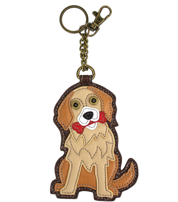 Chala Key Fob and Coin Purse Golden Retreiver