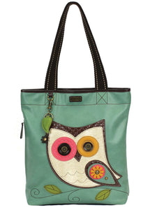 Chala Owl Everyday Zip Tote Stylish Owl Shoulder Bag