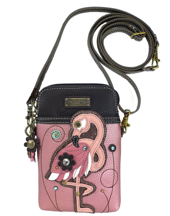 Chala Flamingo Cellphone Crossbody Purse Flamingo Lovers Handbag