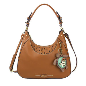 Chala Sweet Hobo Tote Handbag Purse Sea Turtle Brown