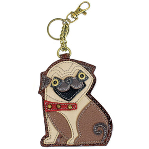 Chala Key Fob and Coin Purse Pug