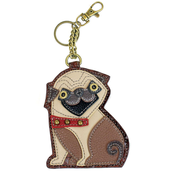 Chala Key Fob and Coin Purse Pug