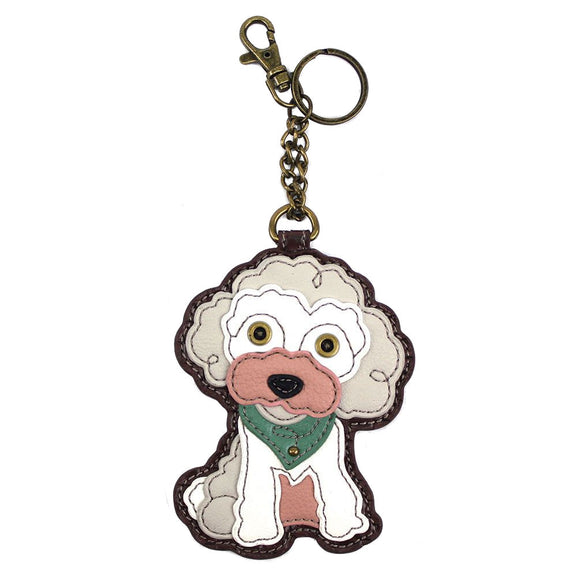 Chala Key Fob and Coin Purse Poodle