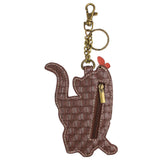 Chala Key Fob and Coin Purse Slim Cat