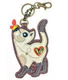 Chala Key Fob and Coin Purse Slim Cat