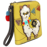 Chala Llama Mustard Zip Around Wallet Llama Collectors Wallet