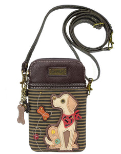 Chala Yellow Lab Cellphone Crossbody Purse Handbag Dog Mom