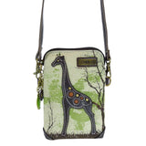 Chala Safari Cellphone Crossbody Giraffe Purse Handbag