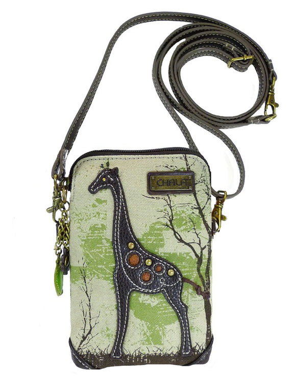 Chala Safari Cellphone Crossbody Giraffe Purse Handbag