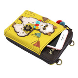 CHALA Wallet Crossbody Purse Handbag Llama - Mustard
