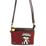 Chala Raccoon Mini Crossbody Collectors Handbag with Adjustable Strap
