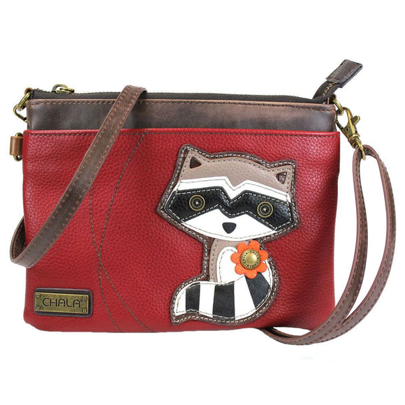Chala Raccoon Mini Crossbody Collectors Handbag with Adjustable Strap