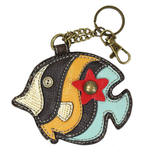 Chala Key Fob and Coin Purse Tropical Fish