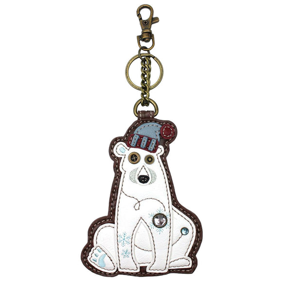 Chala Key Fob and Coin Purse Polar Bear